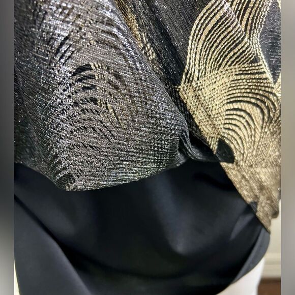 Frank Lyman Metallic Swirl Dress - Picture 5 of 12